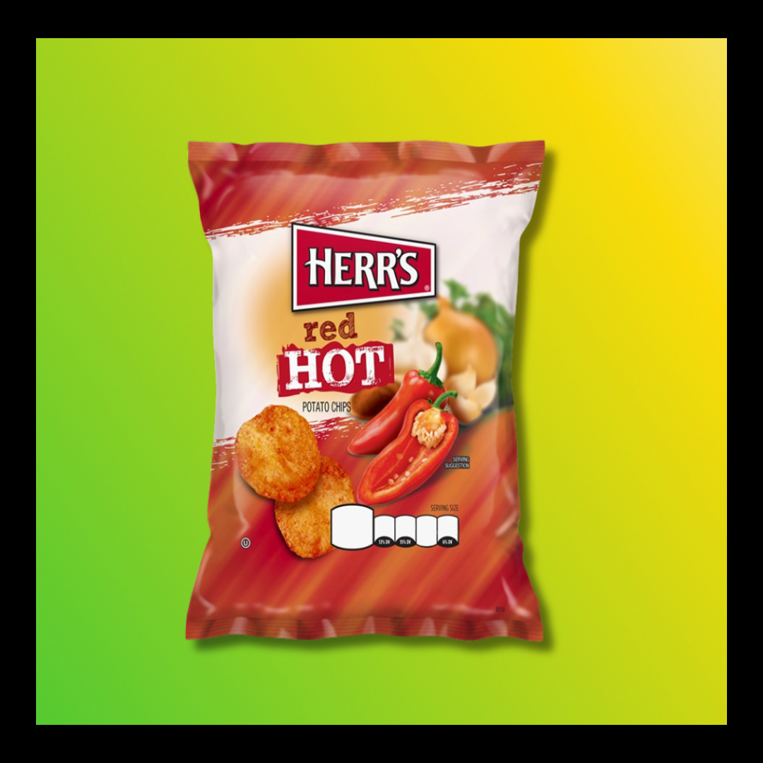 Herr’s Red Hot Potato Chips – Bold, Spicy Corn & Potato Snack - The Yaad Market
