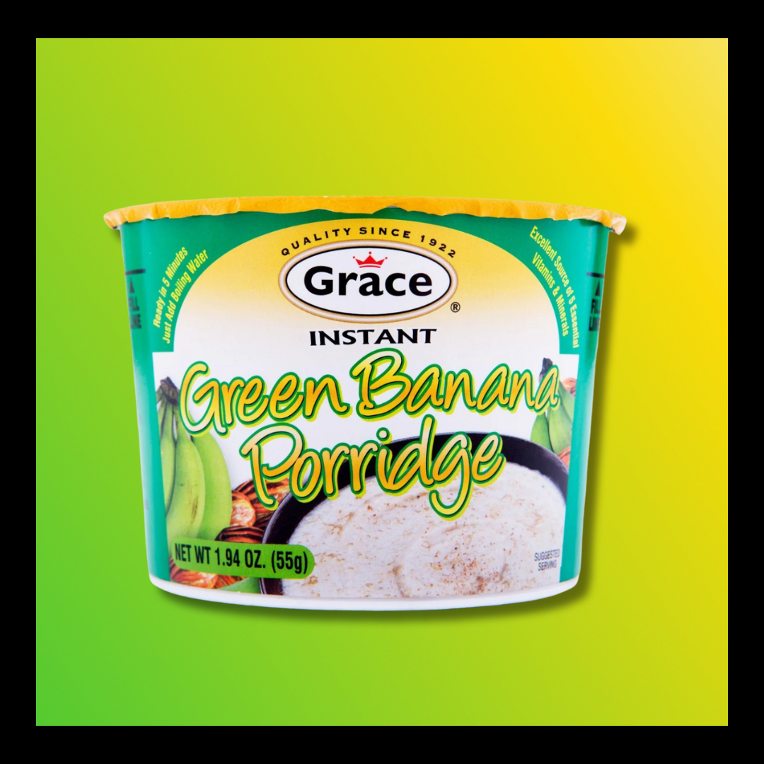 Grace Instant Porridge – Cornmeal, Oatmeal, Banana Oatmeal & Green Banana (2.82oz Sachets) - The Yaad Market