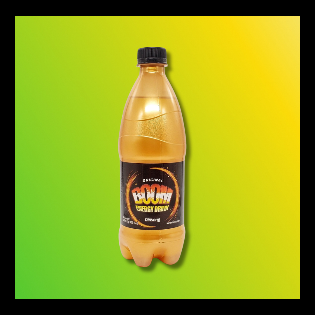 Boom Energy Drink with Ginseng – Jamaican Energy Beverage for Energy & Focus