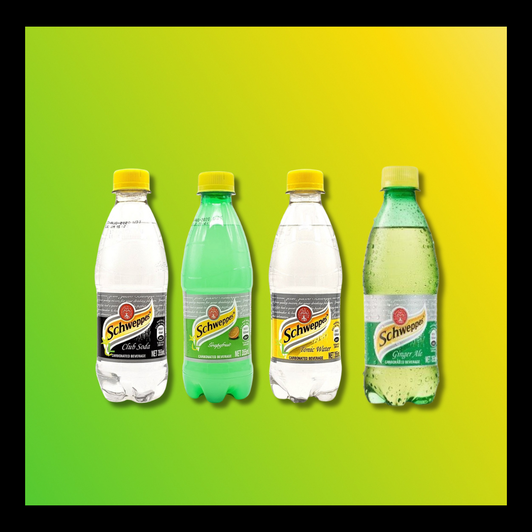 Schweppes Carbonated Soft Drink 355ml – Classic Refreshment in Every Sip - The Yaad Market