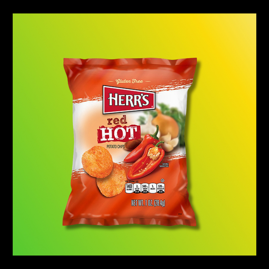 Herr’s Red Hot Potato Chips – Bold, Spicy Corn & Potato Snack - The Yaad Market