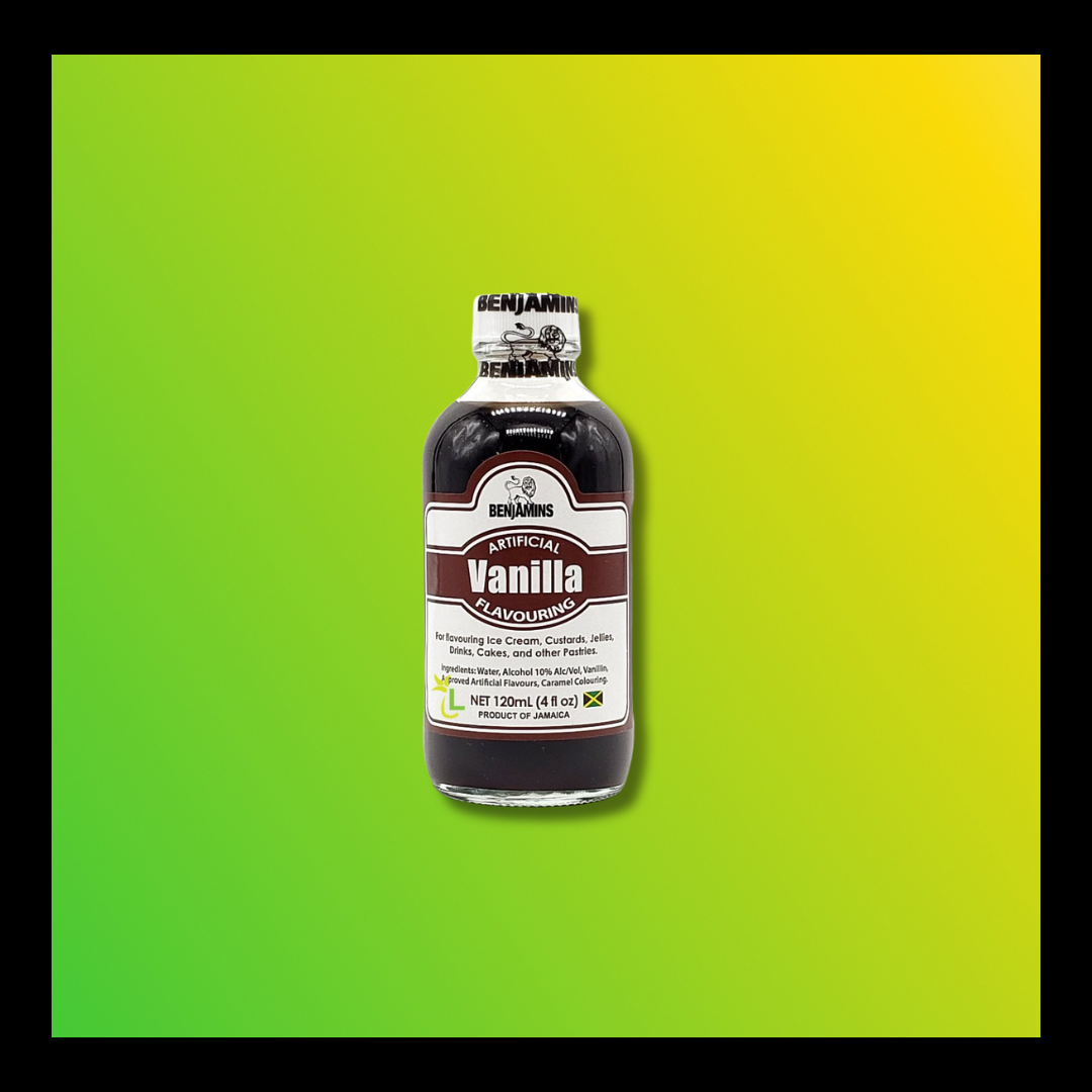 Benjamins Vanilla Flavouring – Jamaican Vanilla Extract for Baking & Desserts