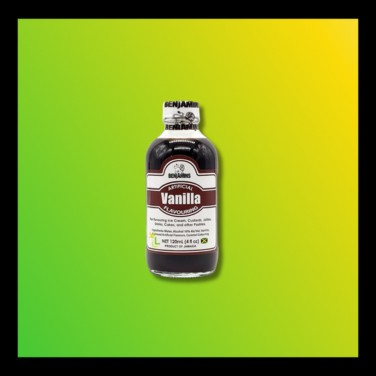 Benjamins Vanilla Flavouring – Jamaican Vanilla Extract for Baking & Desserts