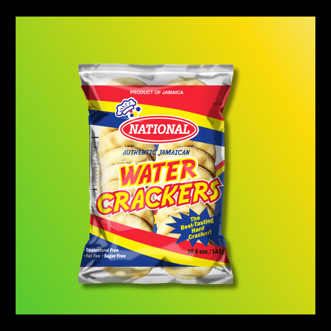 National Water Crackers – Classic Jamaican Crisp Crackers | Caribbean Biscuit Snack