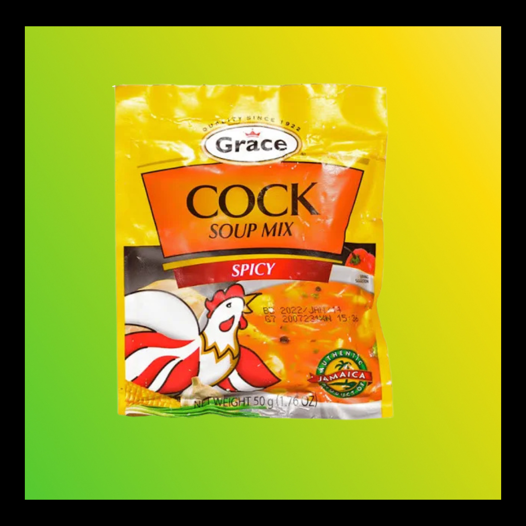 Grace Cock Soup Mix – Authentic Jamaican Seasoned Soup Base (50g Pack) - The Yaad Market