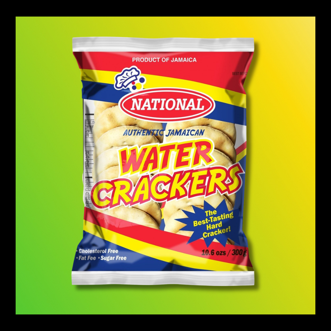 National Water Crackers – Classic Jamaican Crisp Crackers | Caribbean Biscuit Snack
