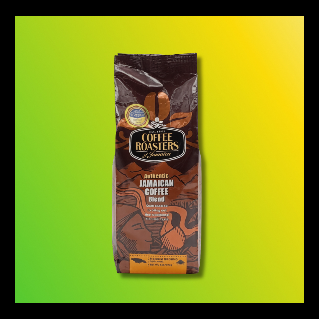 Coffee Roasters JA Blend Ground – Authentic Jamaican Coffee (Medium Grind, Dark Roast)