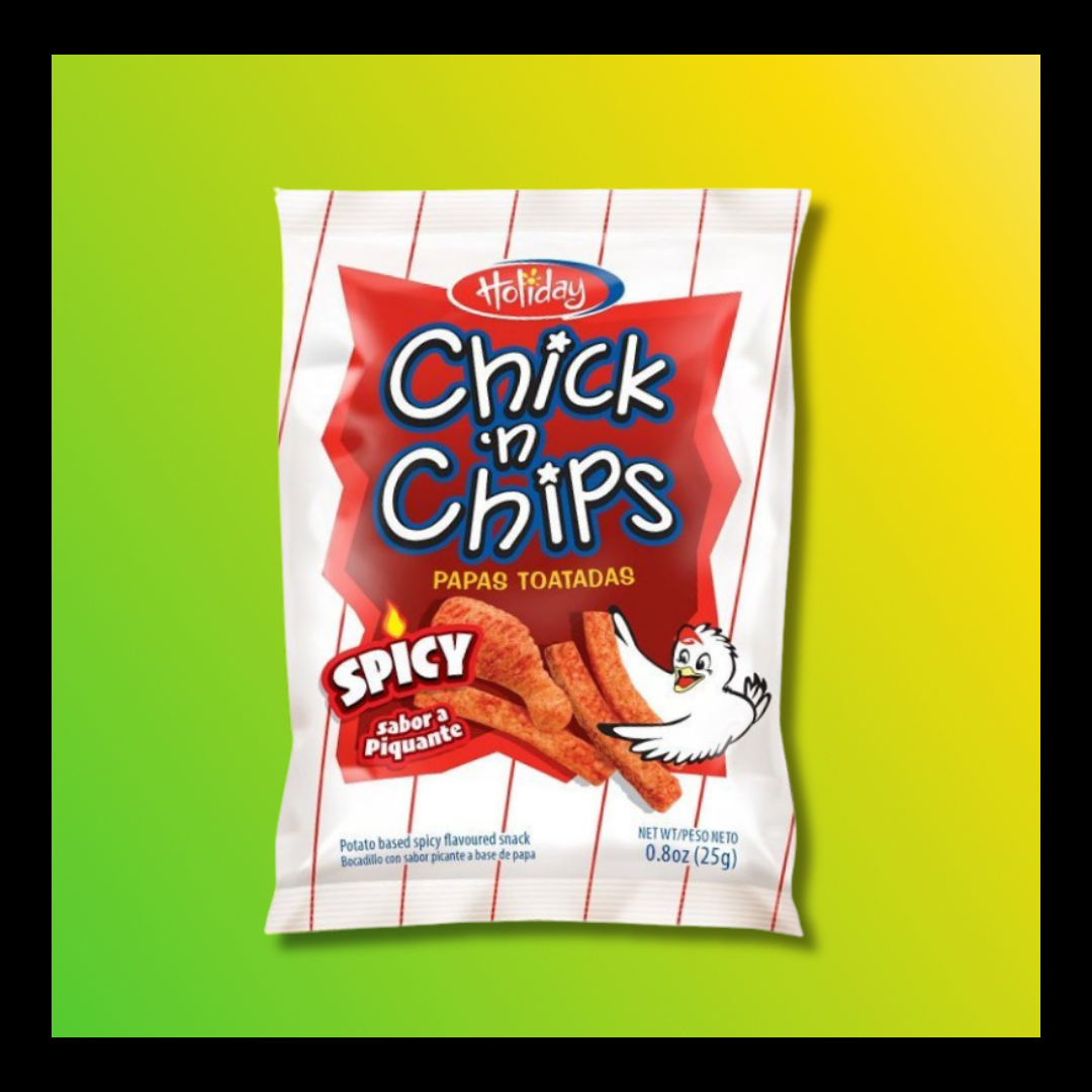 Holiday Chick ‘N Chips 25g – Crunchy Ketchup-Flavored Corn Snack - The Yaad Market