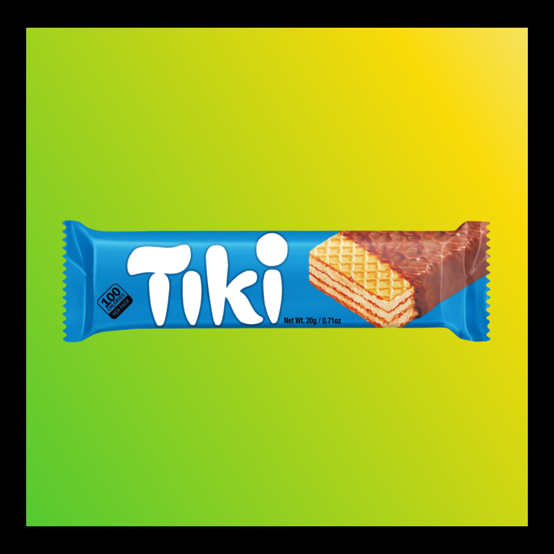 Charles Tiki Chocolate – Jamaican Chocolate-Covered Wafer with Creamy Filling (20g)