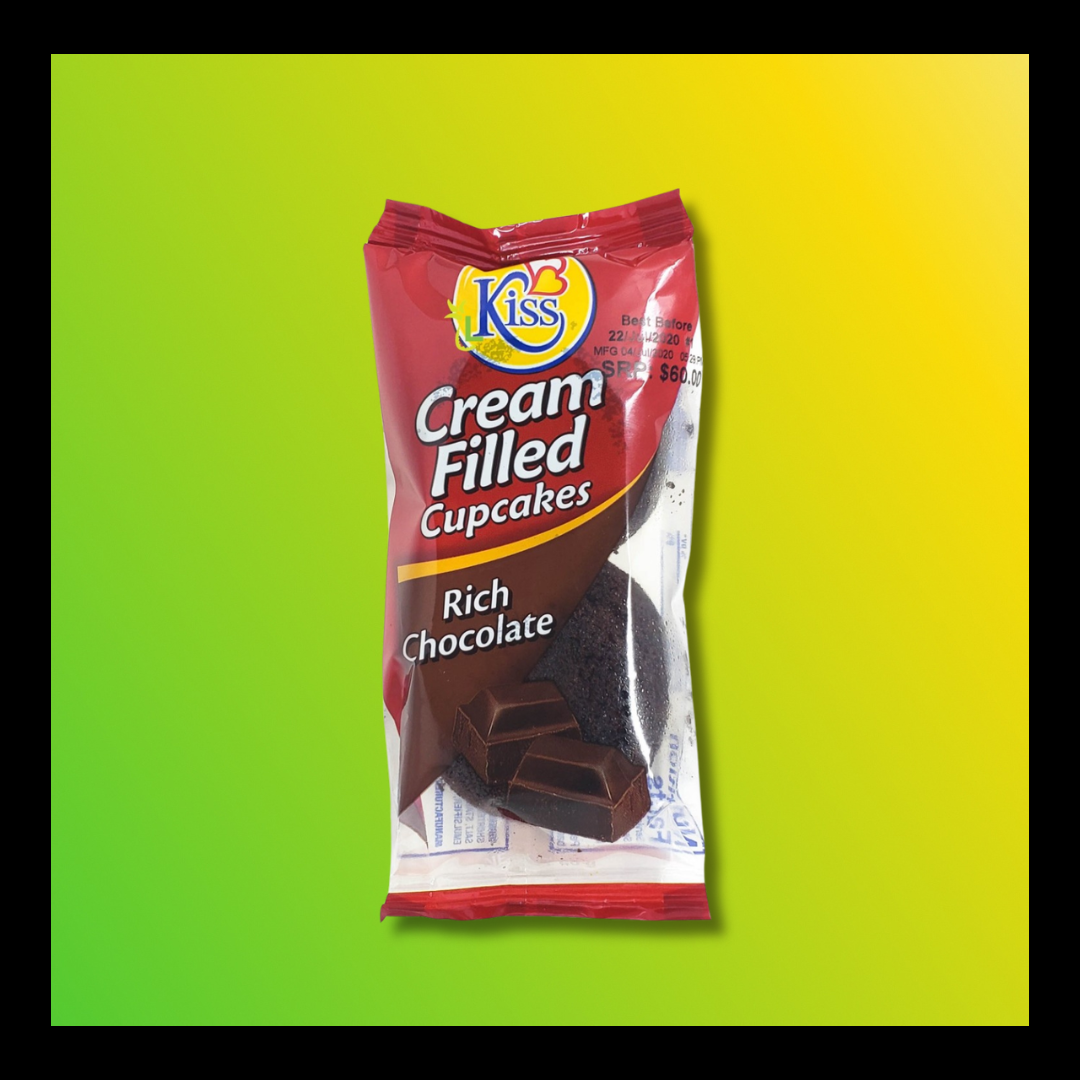 Kiss Cream Filled Cupcakes – Jamaican Snack Cakes [Express Shipping Required]