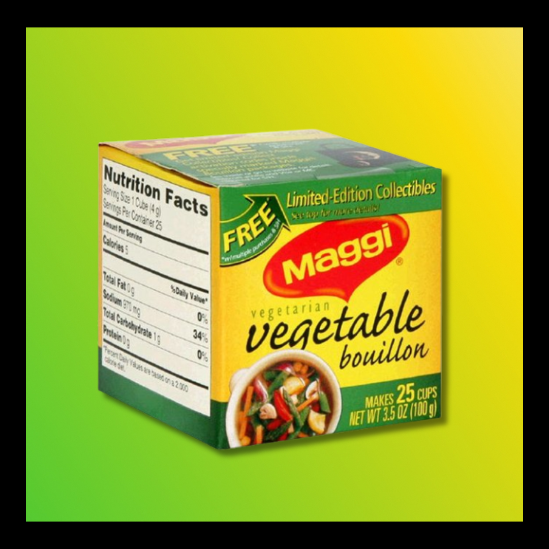 Maggi Cubes 100g – Seasoning Bouillon Cubes (Chicken, Vegetable, Onion & Garlic)