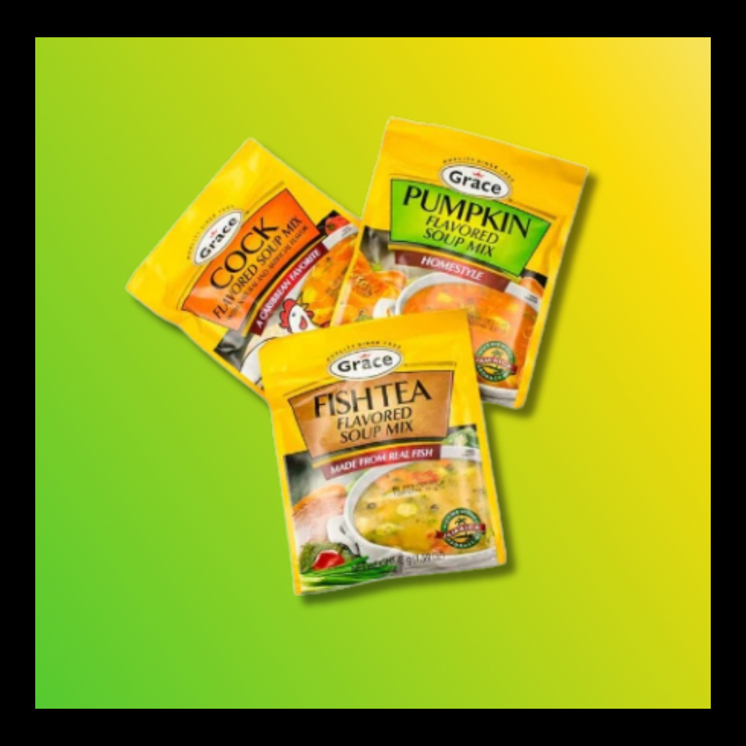 Grace Cock Soup Mix – Authentic Jamaican Seasoned Soup Base (50g Pack) - The Yaad Market