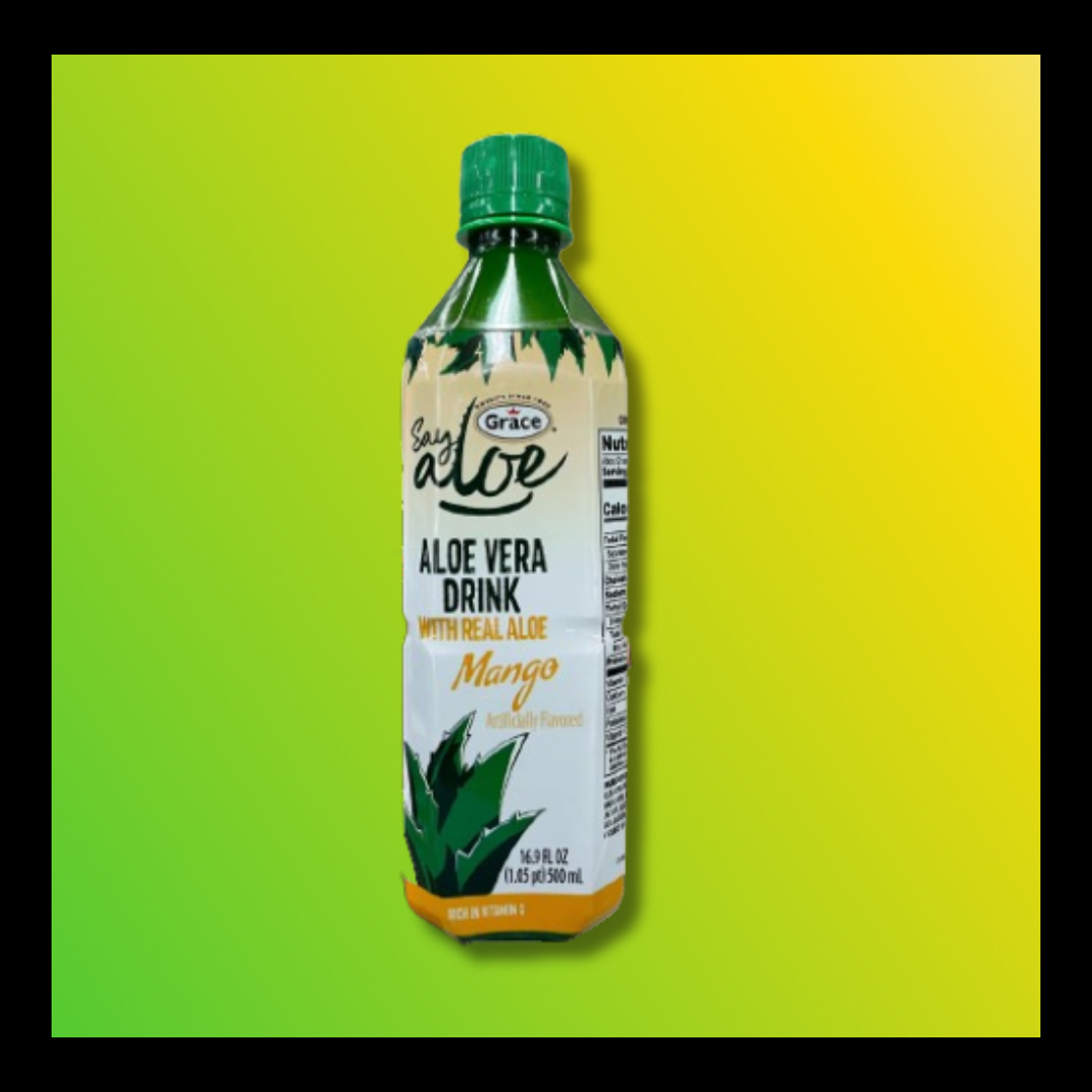 Grace Aloe Vera Drink 500ml – Original, Mango, Pomegranate & Pineapple Flavors - The Yaad Market