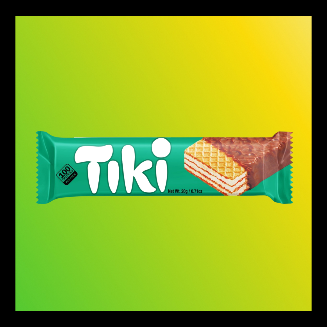 Charles Tiki Chocolate – Jamaican Chocolate-Covered Wafer with Creamy Filling (20g)