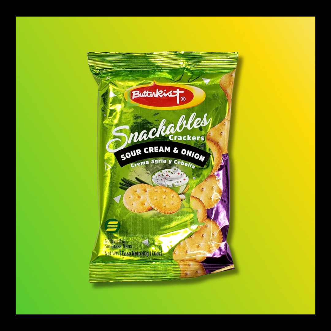 Butterkist Snackables Crackers (45g) – Crispy Jamaican Crackers in Assorted Flavors