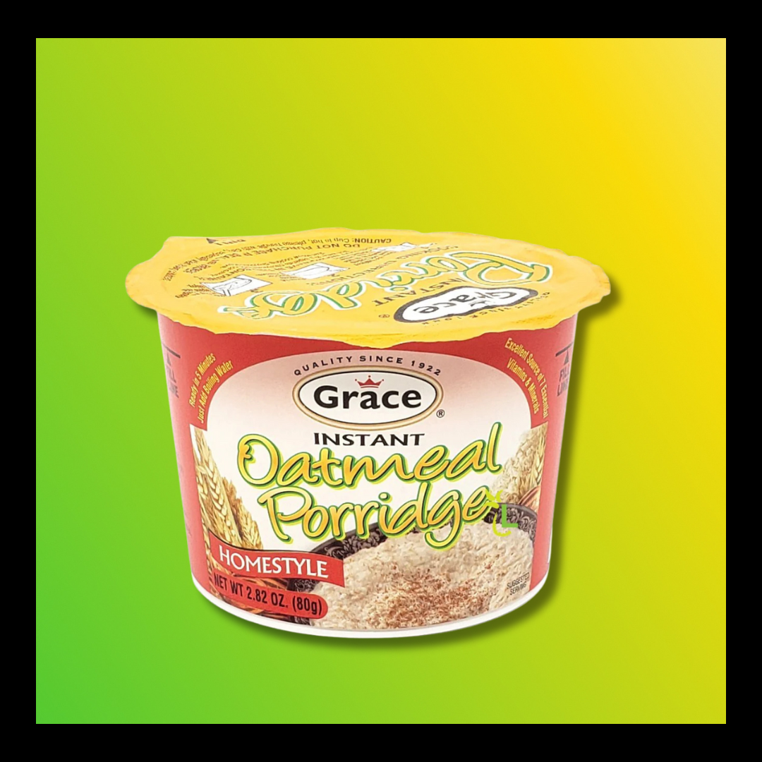 Grace Instant Porridge – Cornmeal, Oatmeal, Banana Oatmeal & Green Banana (2.82oz Sachets) - The Yaad Market