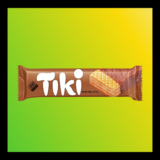 Charles Tiki Chocolate – Jamaican Chocolate-Covered Wafer with Creamy Filling (20g)