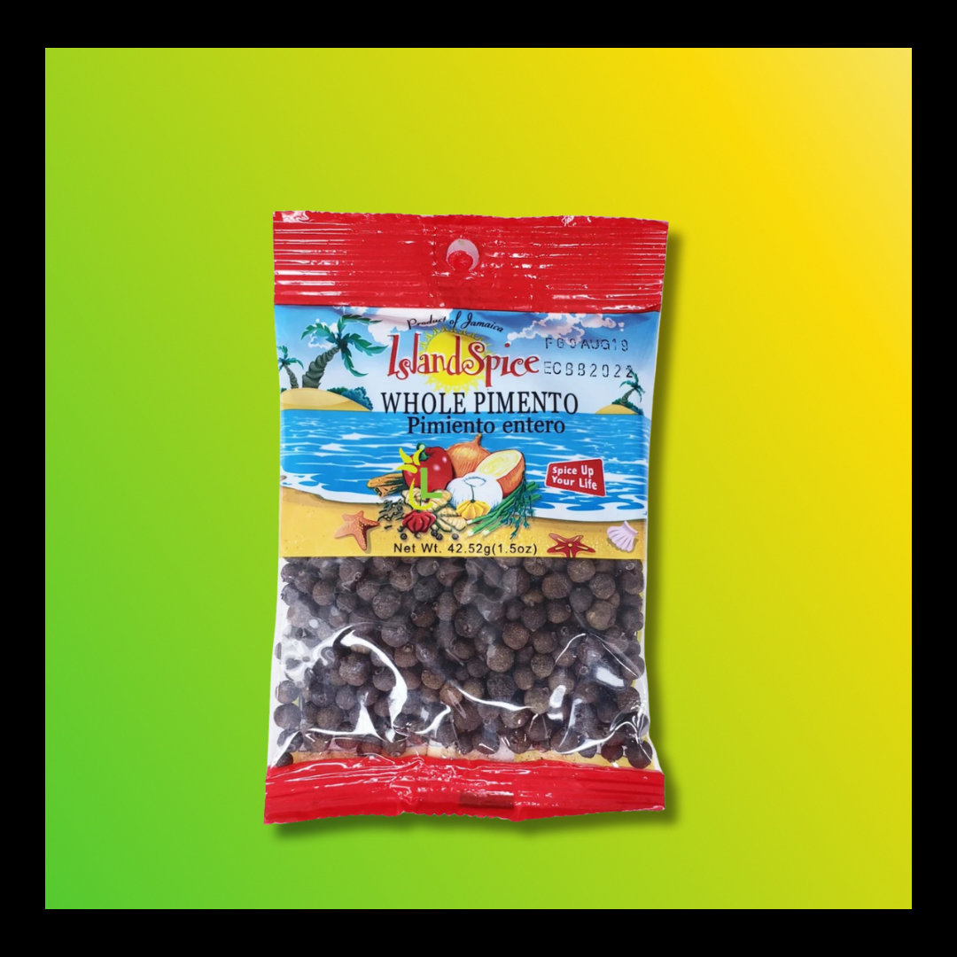 Island Spice Whole Pimento 1.5oz – Authentic Jamaican Allspice for Rich, Aromatic Flavor - The Yaad Market