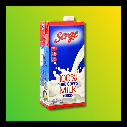 Serge Cow’s Milk 100% (1L) – Fresh Jamaican Whole Milk
