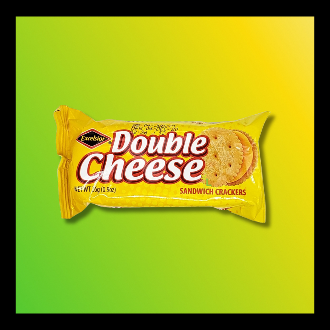 Excelsior Double Cheese Crackers – Jamaican Cheese Sandwich Crackers (26g)