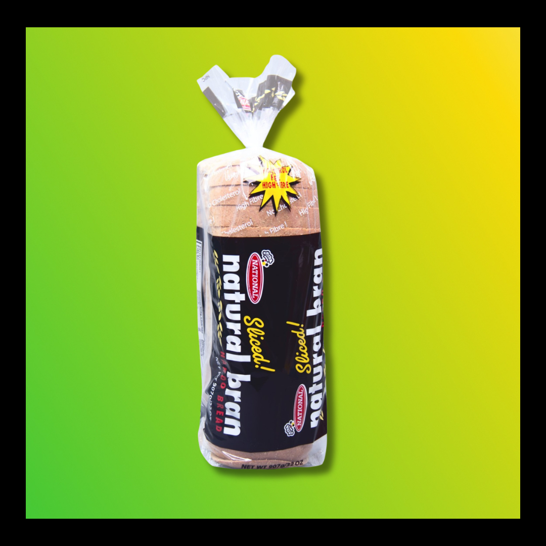 National Hardo Bran Bread Sliced 32oz – Jamaican Wheat & Bran Bread Loaf [Express Shipping Required]
