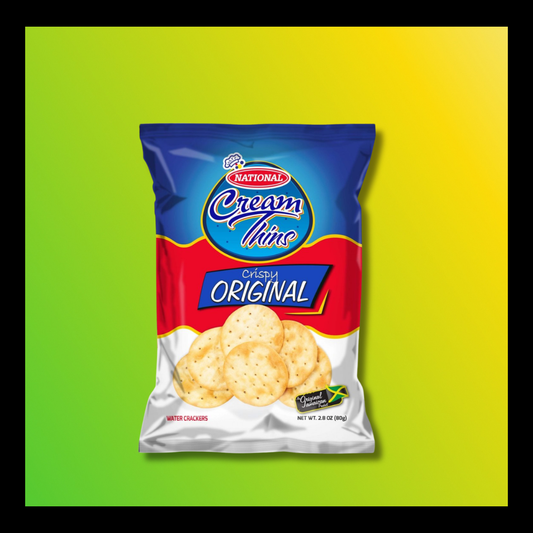 National Cream Thins Crackers 80g – Light & Crispy Jamaican Snack Biscuits