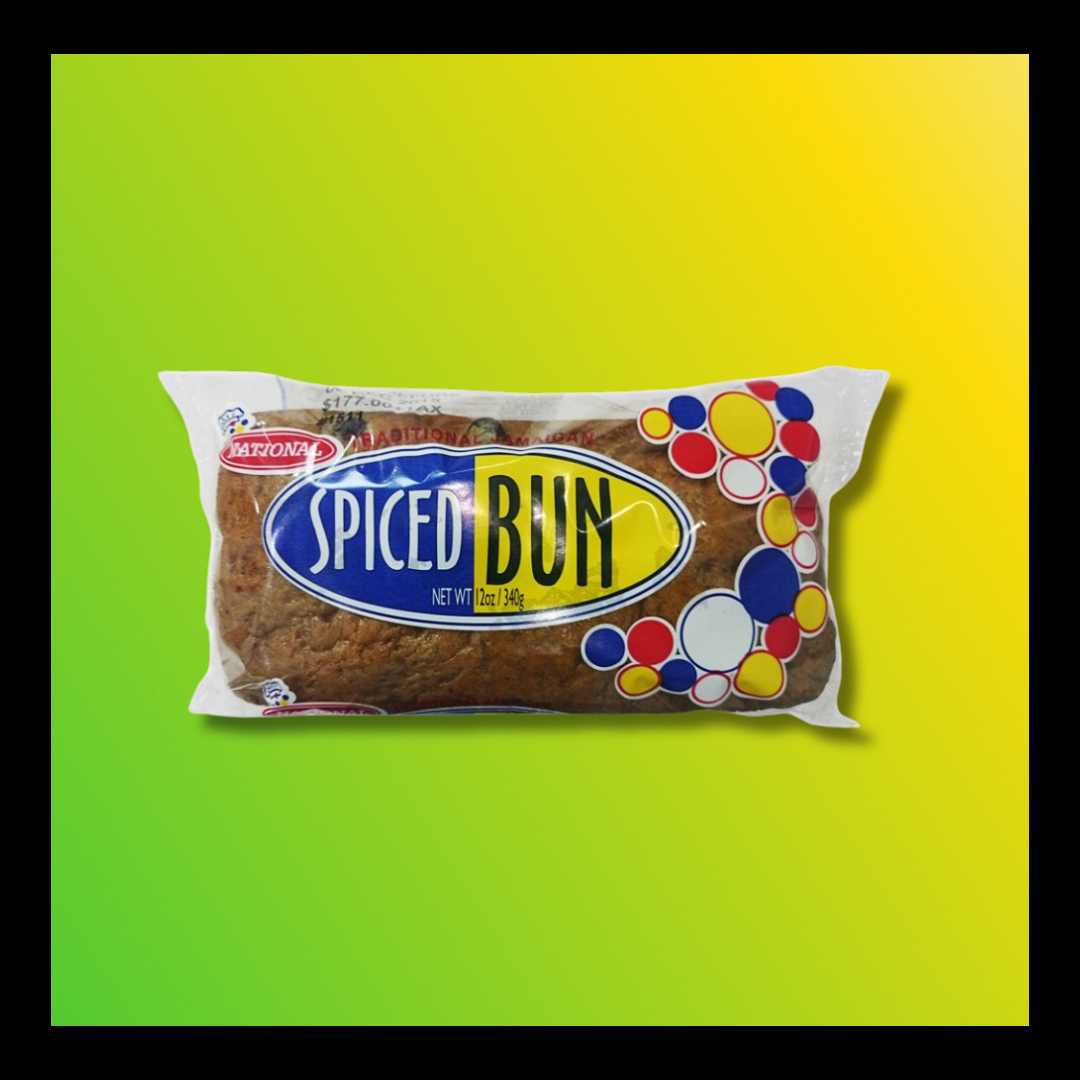 National Spiced Bun – Authentic Jamaican Sweet Bun Snack [Express Shipping Required]